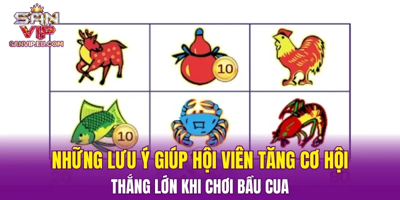 Những lưu ý giúp hội viên tăng cơ hội thắng lớn khi chơi bầu cua